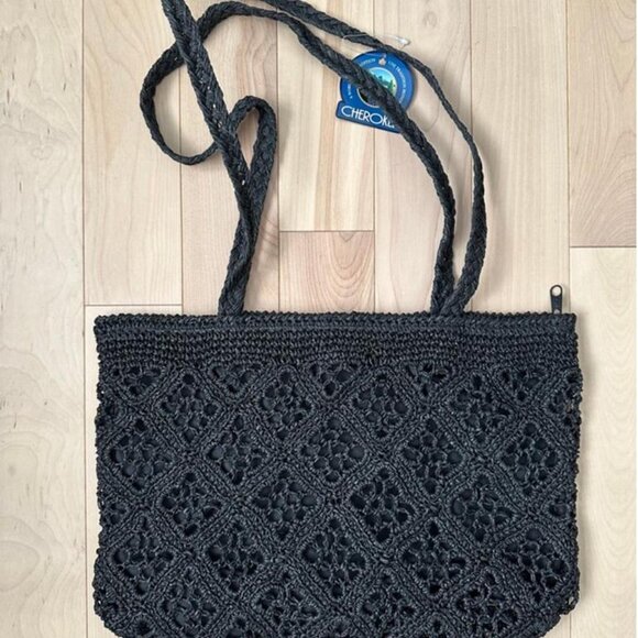 Cherokee crochet tote bag, new with tags (deadstock). - Picture 3 of 8